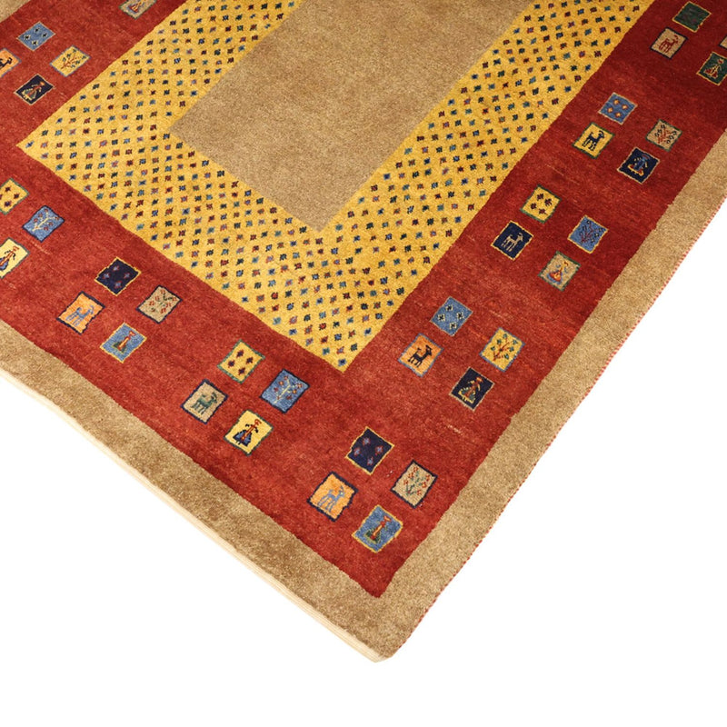 Loribaft Teppe 108x158cm - Perserteppich Wollteppich