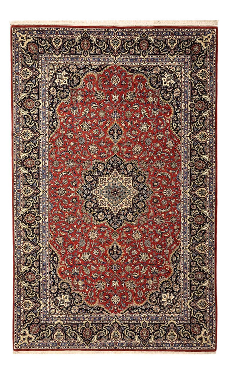 Persisk teppe - Ghom - Royal - Halskjede av silke - 220 x 141 cm - rød
