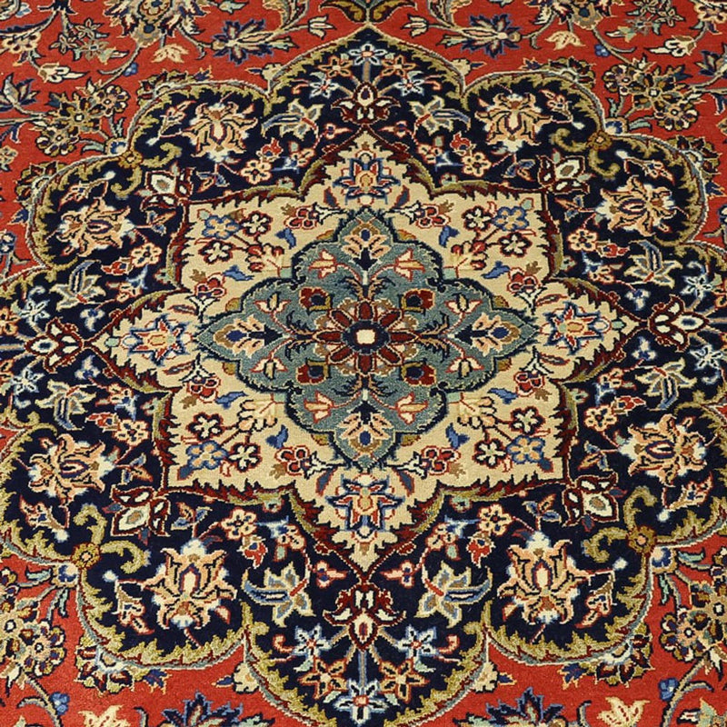 Persisk teppe - Ghom - Royal - Halskjede av silke - 220 x 141 cm - rød