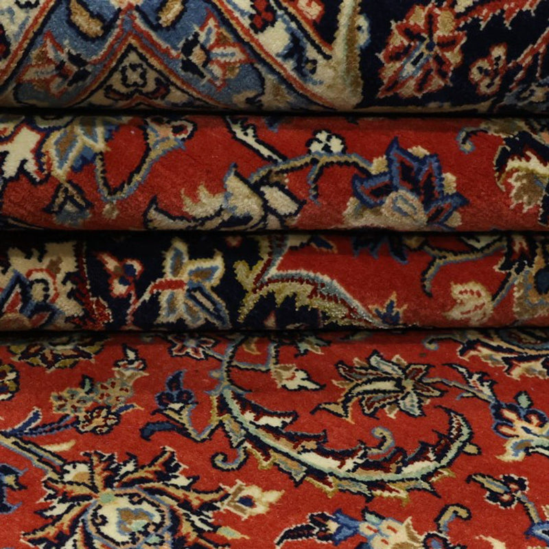 Persisk teppe - Ghom - Royal - Halskjede av silke - 220 x 141 cm - rød
