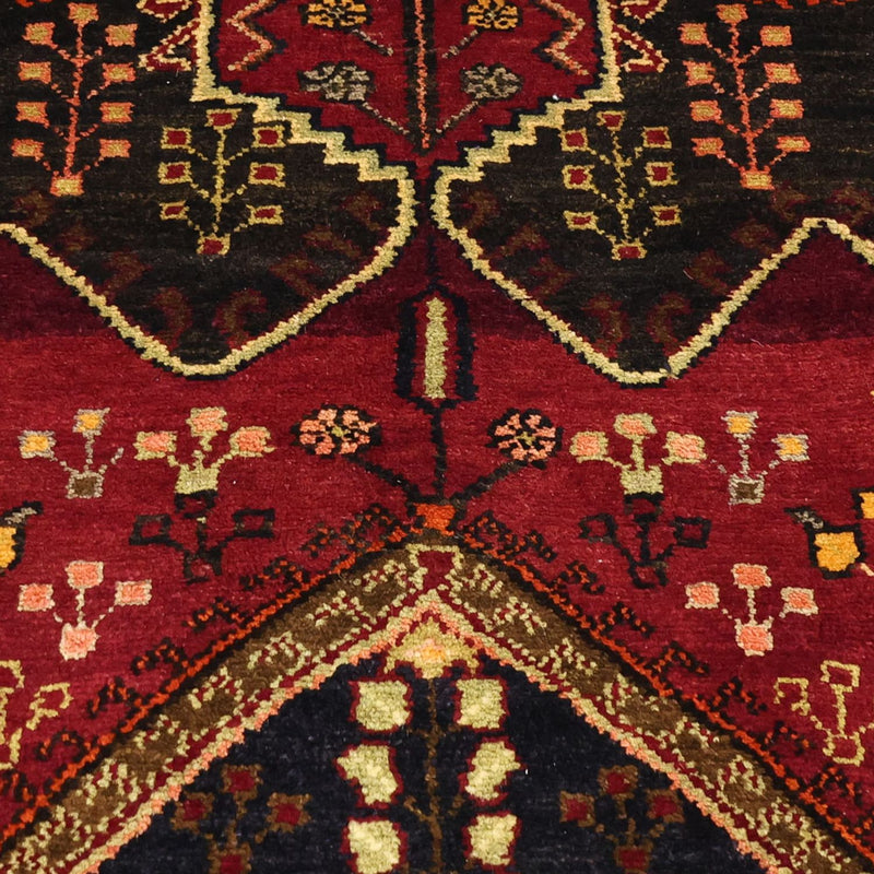 Persisk teppe - Nomadisk - 285 x 150 cm - mørk rød