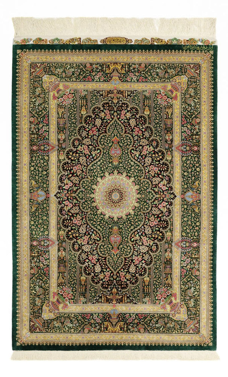 Qom Teppe 156x99cm - Persisk teppe