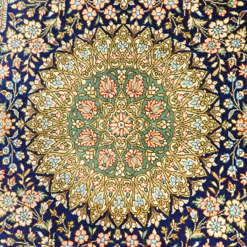 Qom Teppe 126x76cm - Persisk teppe
