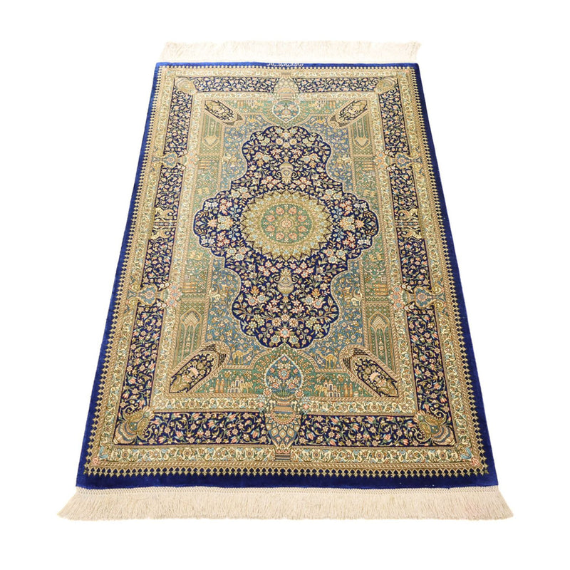 Qom Teppe 126x76cm - Persisk teppe