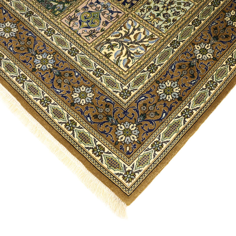 Persisk teppe - Ghom - Royal - 154 x 102 cm - olivengrønn