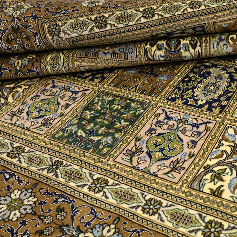 Persisk teppe - Ghom - Royal - 154 x 102 cm - olivengrønn