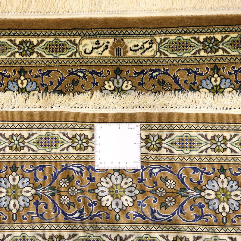 Persisk teppe - Ghom - Royal - 154 x 102 cm - olivengrønn