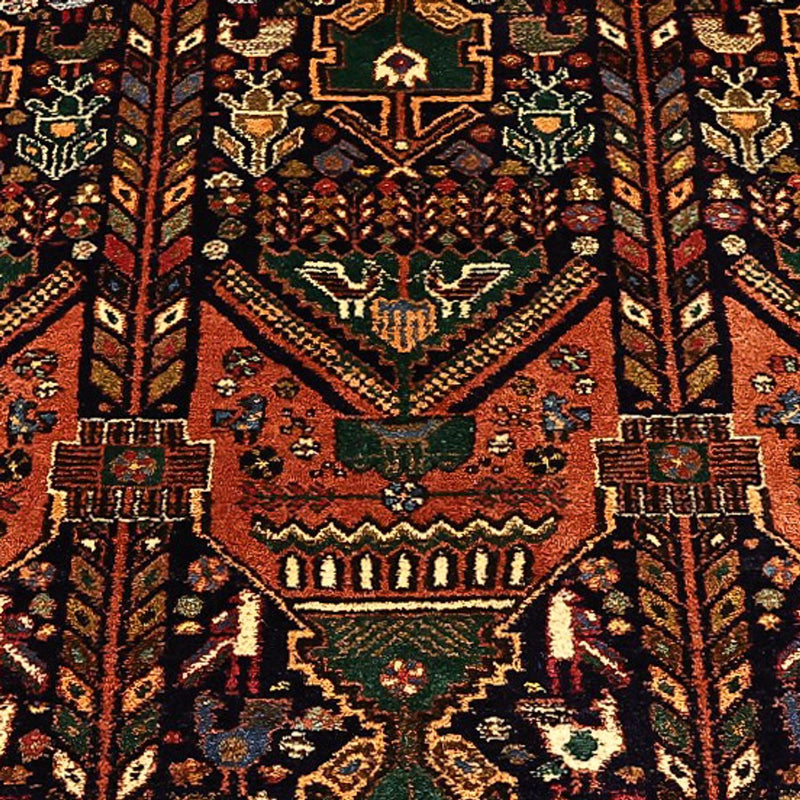 Persisk teppe - Nomadisk - 191 x 133 cm - flerfarget