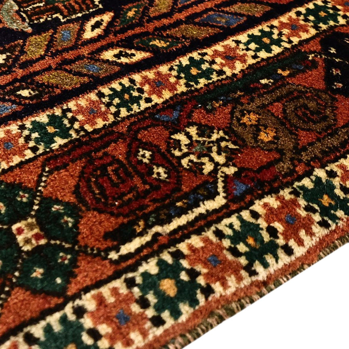 Persisk teppe - Nomadisk - 191 x 133 cm - flerfarget