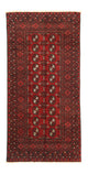 Afghansk teppe - Filpa - 195 x 96 cm - rød