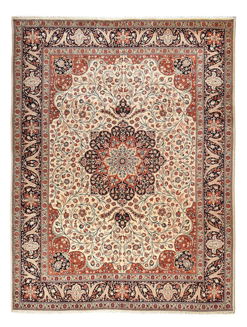 Persisk teppe - Keshan - 403 x 299 cm - beige