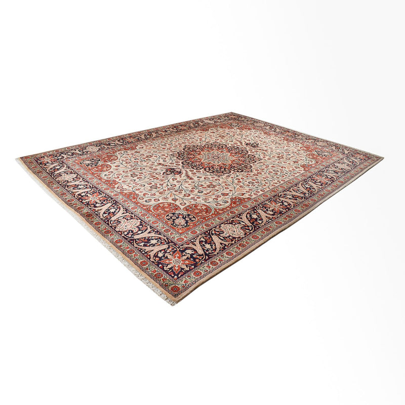 Persisk teppe - Keshan - 403 x 299 cm - beige