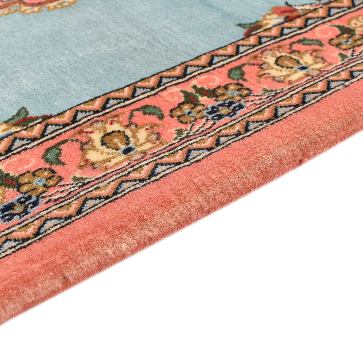 Qom Teppe 80x117cm - Persisk teppe - lyseblå