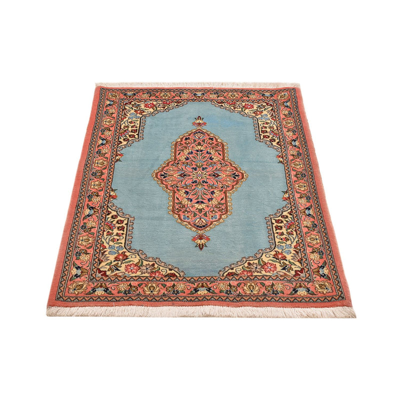 Qom Teppe 80x117cm - Persisk teppe - lyseblå