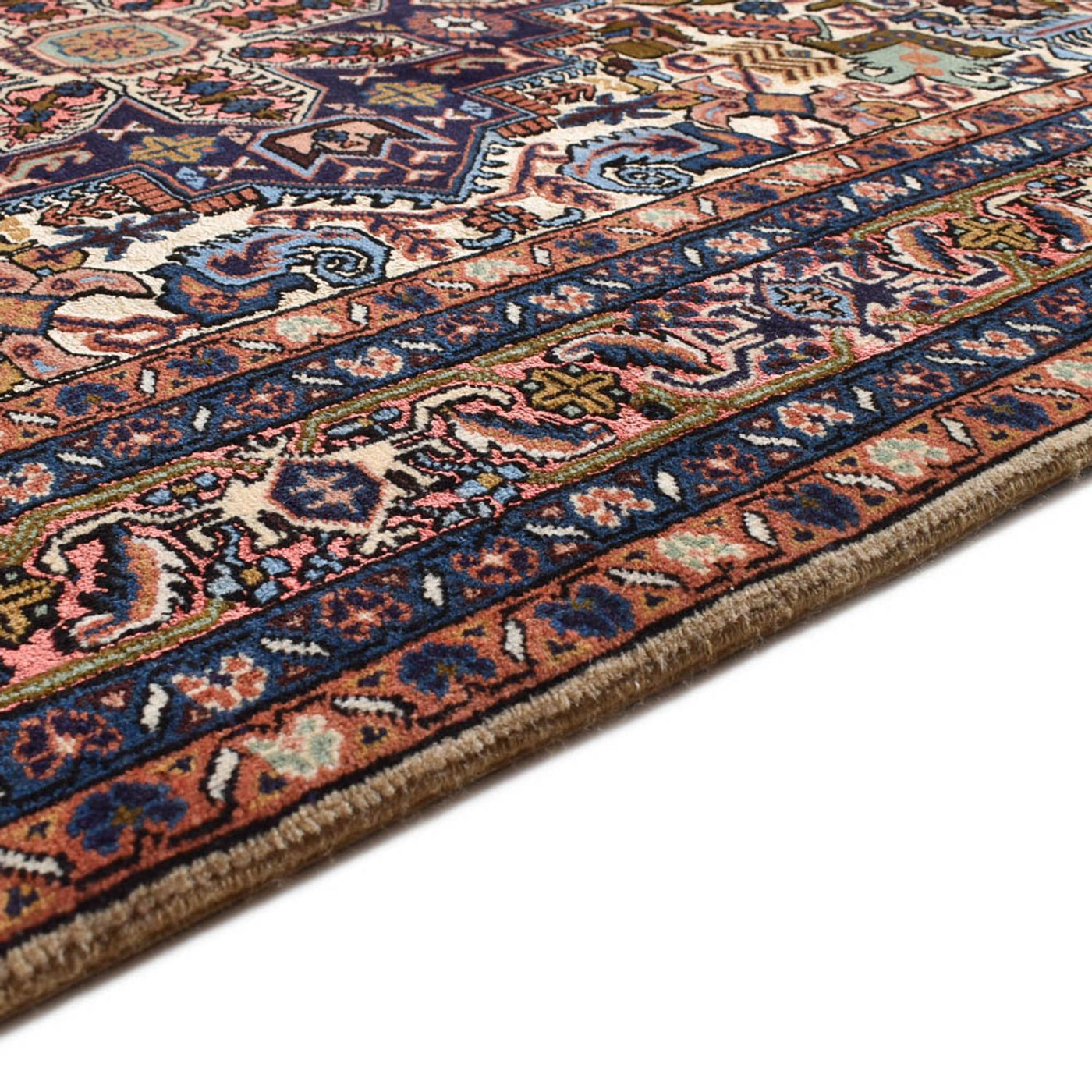 Persisk teppe - Nomadisk - 205 x 140 cm - flerfarget
