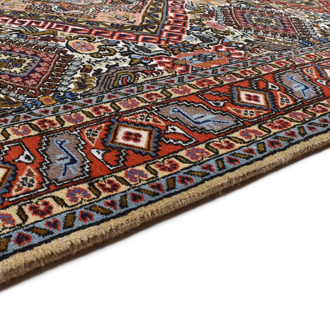Persisk teppe - Nomadisk - 200 x 135 cm - flerfarget