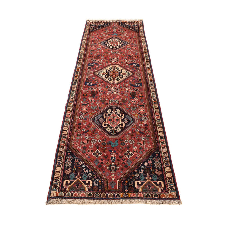 Løper Gabbeh teppe - Kashkuli persisk teppe - 296 x 80 cm - rød