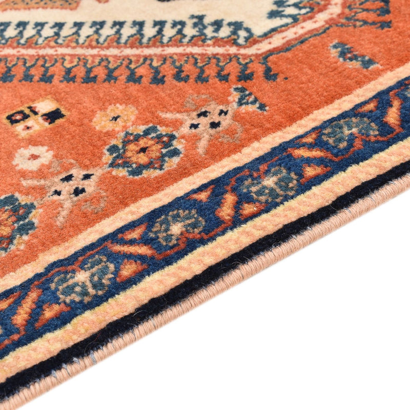 Persisk teppe - Nomadisk - 124 x 64 cm - oransje