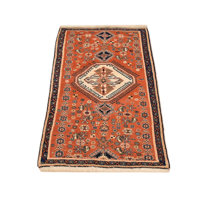 Persisk teppe - Nomadisk - 124 x 64 cm - oransje