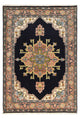 Persisk teppe - Nomadisk - 218 x 150 cm - mørkeblå