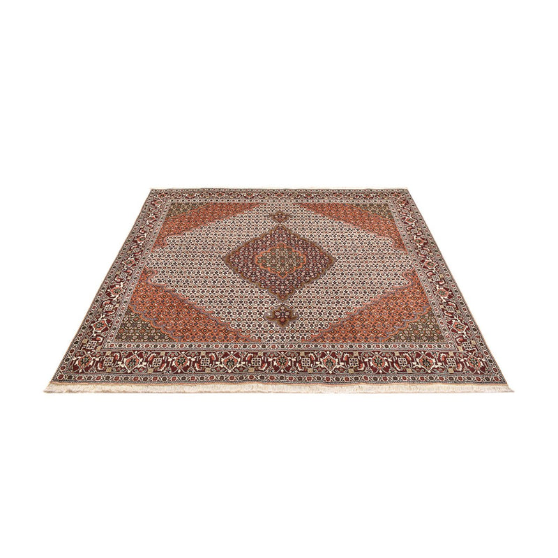 Persisk teppe - Tabriz - Royal square  - 203 x 200 cm - lysebrun