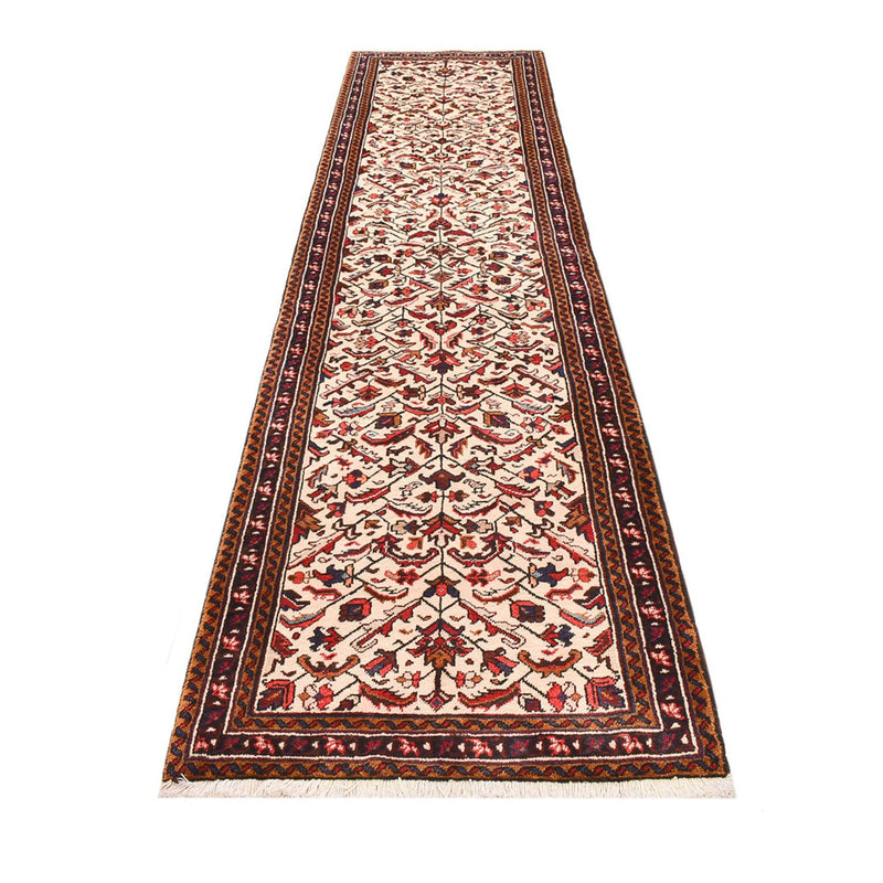 Løper Persisk teppe - Nomadisk - 375 x 91 cm - beige