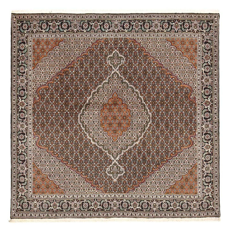 Persisk teppe - Tabriz - Royal square  - 203 x 203 cm - brun