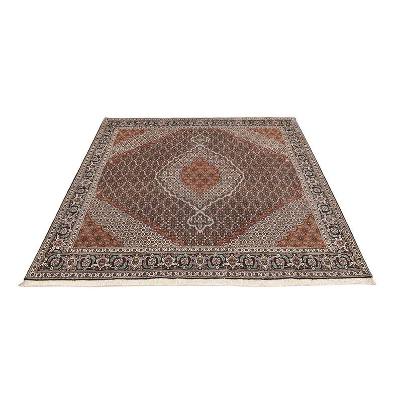 Persisk teppe - Tabriz - Royal square  - 203 x 203 cm - brun