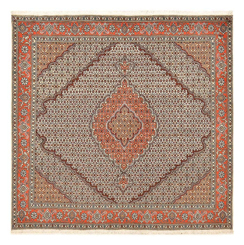 Persisk teppe - Tabriz - Royal square  - 200 x 200 cm - sand