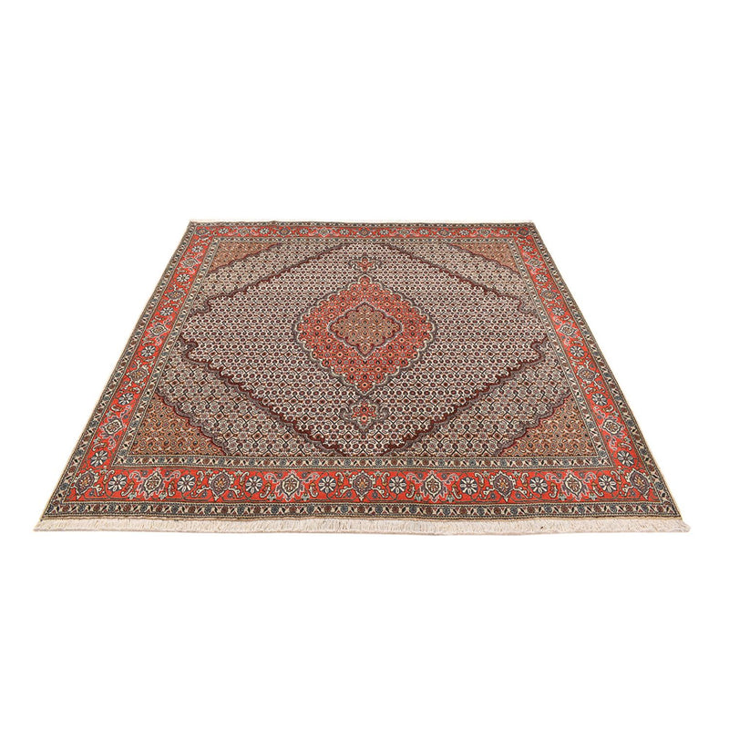Persisk teppe - Tabriz - Royal square  - 200 x 200 cm - sand
