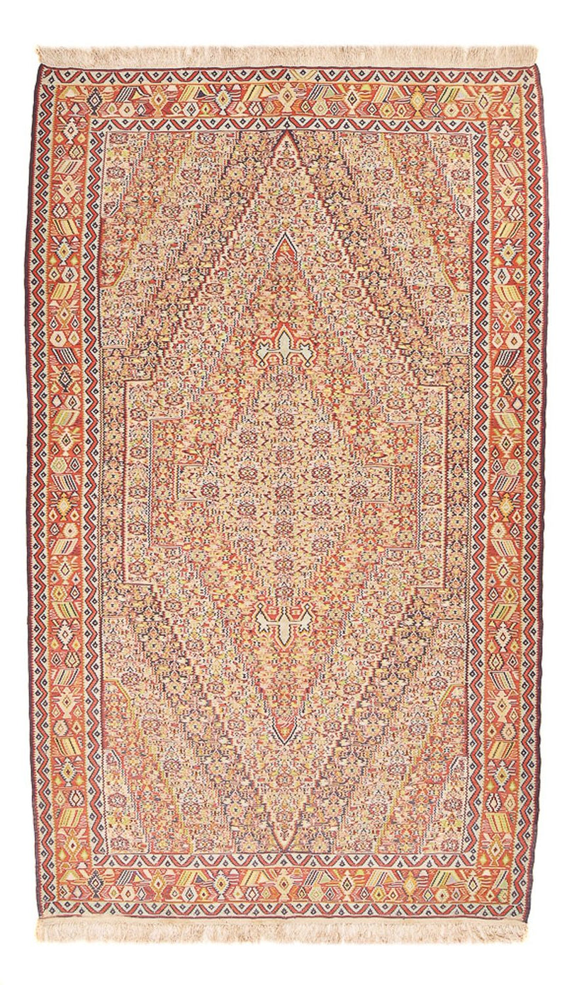 Kelimteppe - Orientalsk - 262 x 157 cm - mørk beige