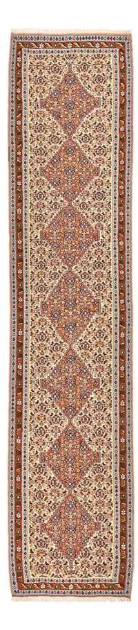 Løper Kelimteppe - Orientalsk - 393 x 87 cm - beige – product image