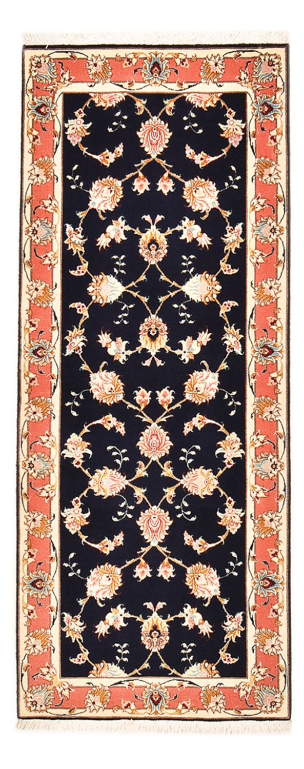 Løper Persisk teppe - Tabriz - Royal - 189 x 74 cm - mørkeblå