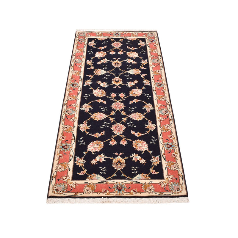 Løper Persisk teppe - Tabriz - Royal - 189 x 74 cm - mørkeblå