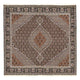 Persisk teppe - Tabriz - Royal square  - 200 x 200 cm - brun