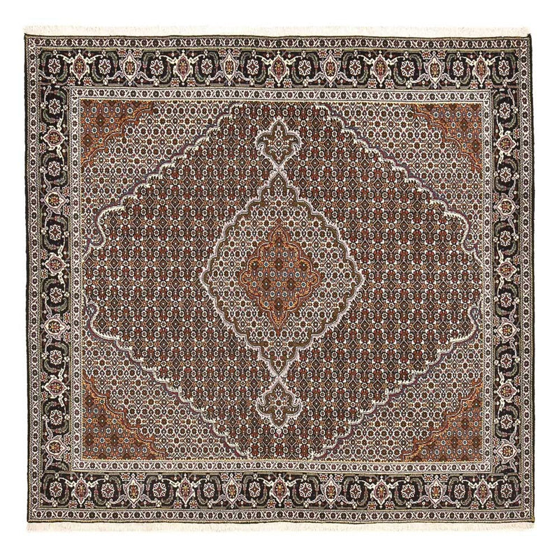 Persisk teppe - Tabriz - Royal square  - 200 x 200 cm - brun
