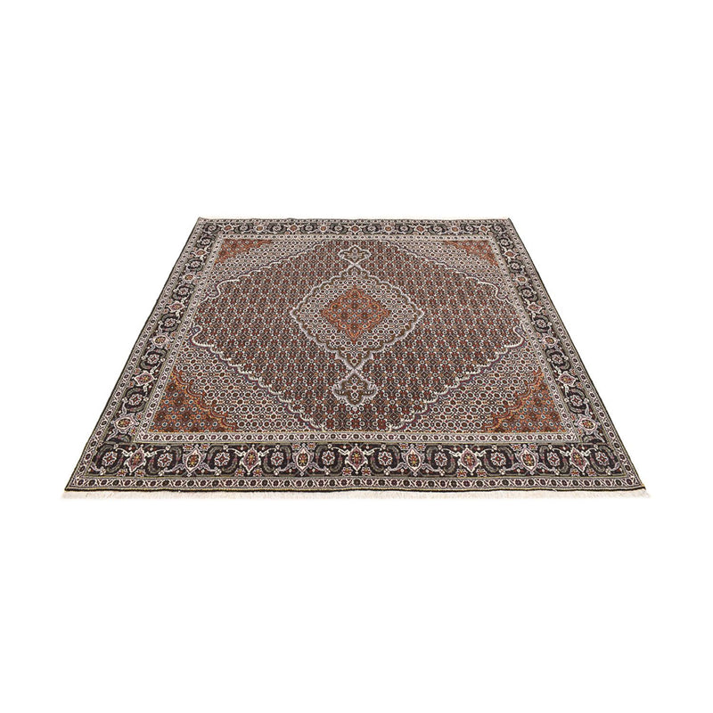 Persisk teppe - Tabriz - Royal square  - 200 x 200 cm - brun