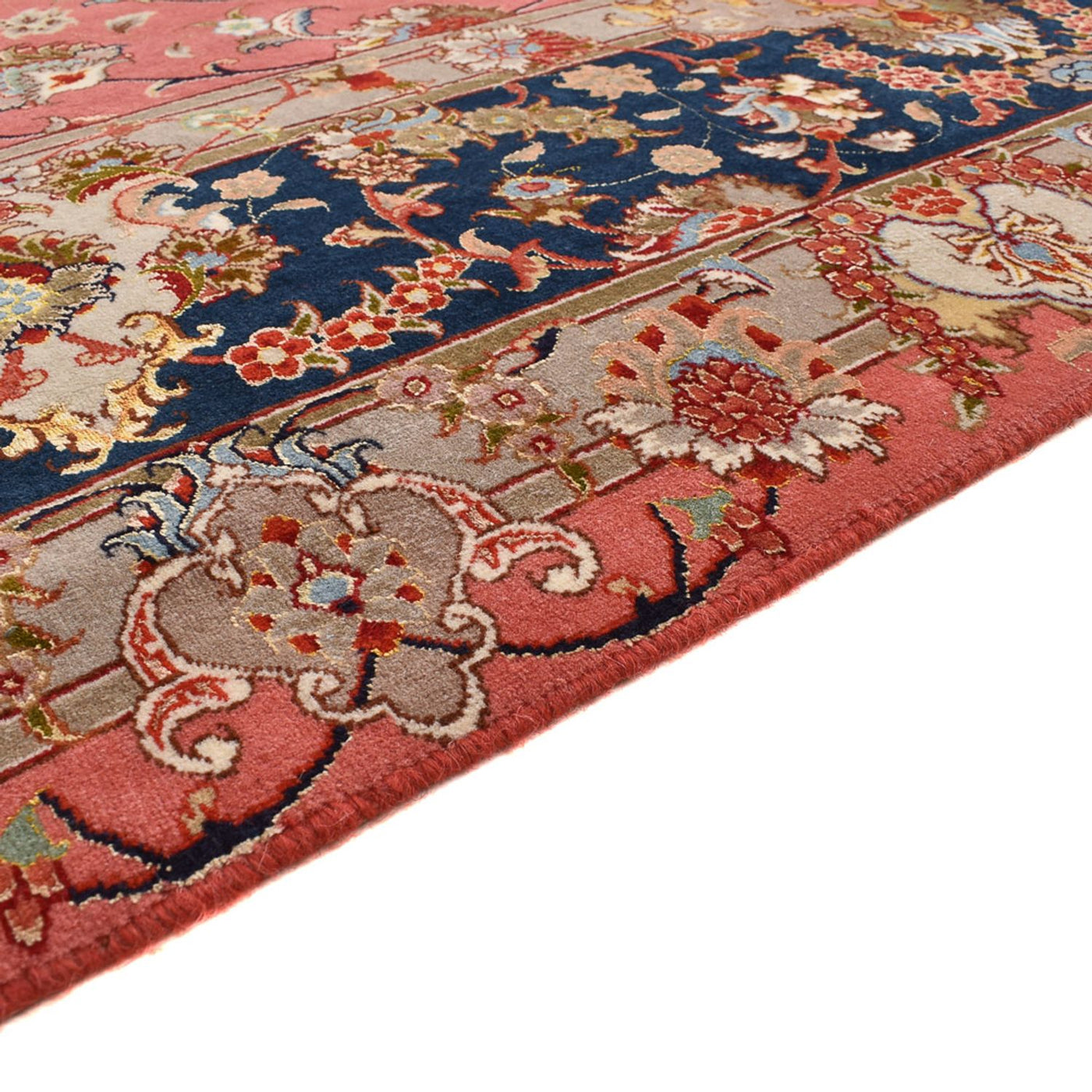 Persisk teppe - Tabriz - Royal - 348 x 246 cm - lys rød