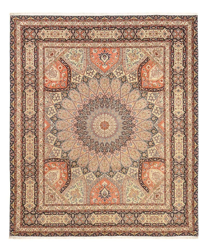 Persisk teppe - Tabriz - Royal - 300 x 251 cm - lys beige