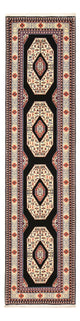 Løper Persisk teppe - Tabriz - Premium - 305 x 75 cm - mørkeblå