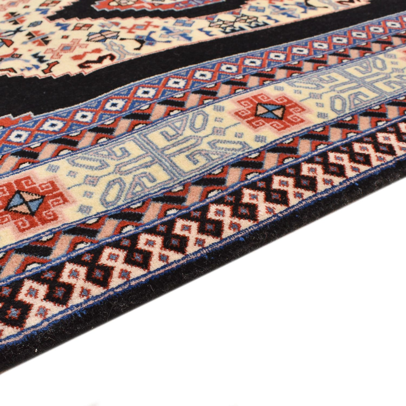 Løper Persisk teppe - Tabriz - Premium - 305 x 75 cm - mørkeblå