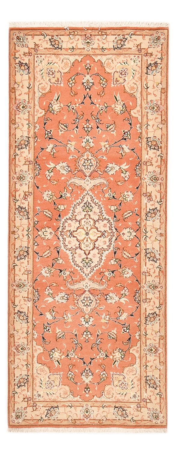 Løper Persisk teppe - Tabriz - Royal - 203 x 80 cm - lys rød