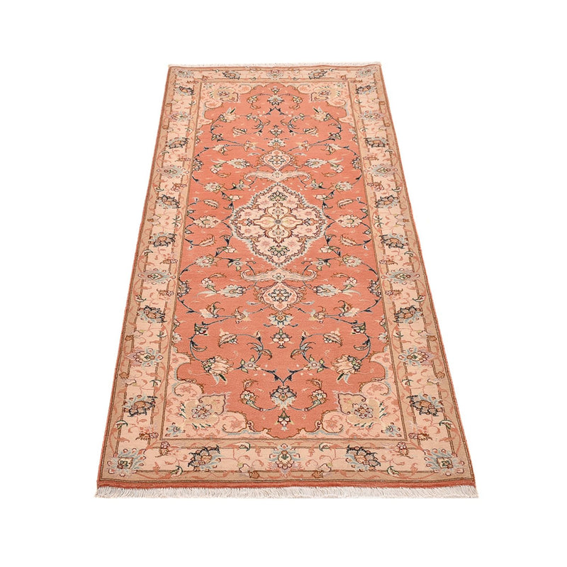 Løper Persisk teppe - Tabriz - Royal - 203 x 80 cm - lys rød