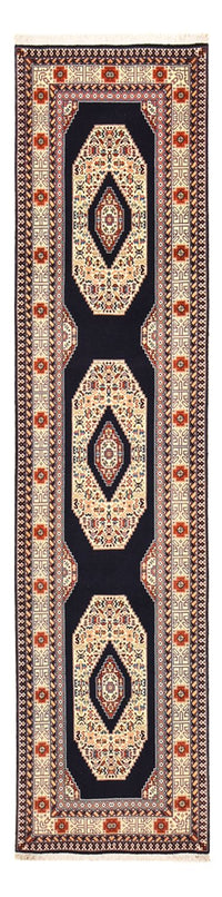 Løper Persisk teppe - Tabriz - Premium - 300 x 73 cm - mørkeblå – product image