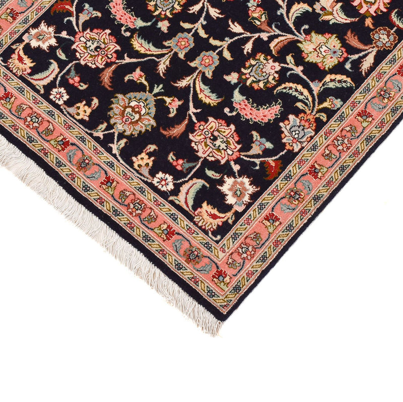 Løper Persisk teppe - Tabriz - Premium - 300 x 67 cm - mørkeblå