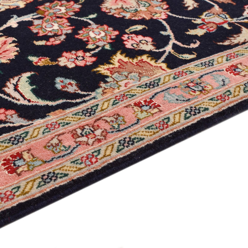 Løper Persisk teppe - Tabriz - Premium - 300 x 67 cm - mørkeblå