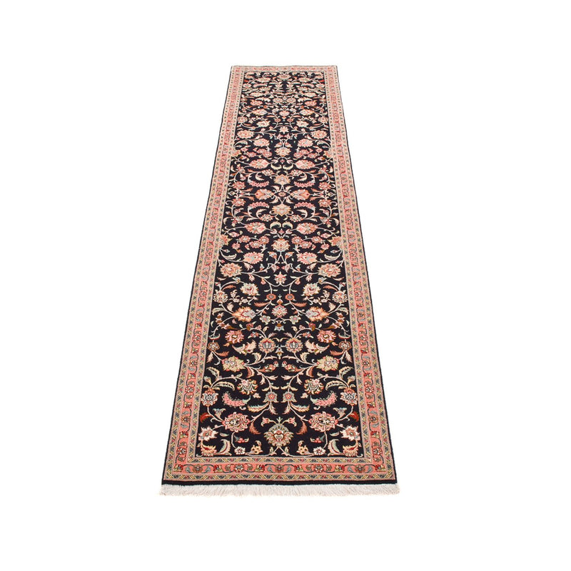 Løper Persisk teppe - Tabriz - Premium - 300 x 67 cm - mørkeblå