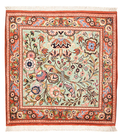 Rafsanjan Teppe 75x77cm - Persisk teppe - flerfarget