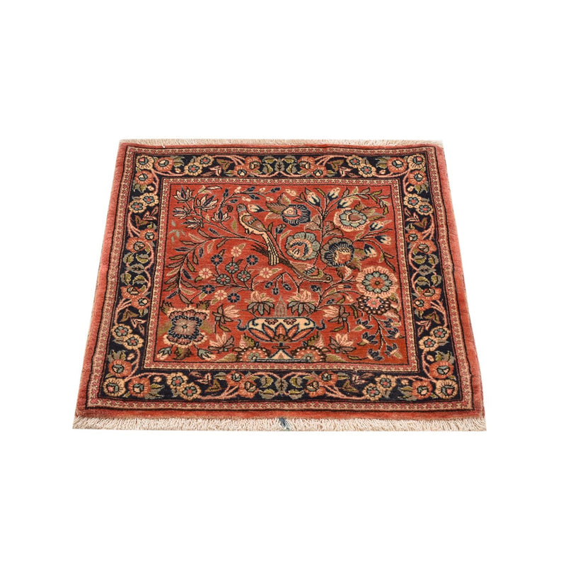 Persisk teppe - Royal - 59 x 58 cm - lys rød
