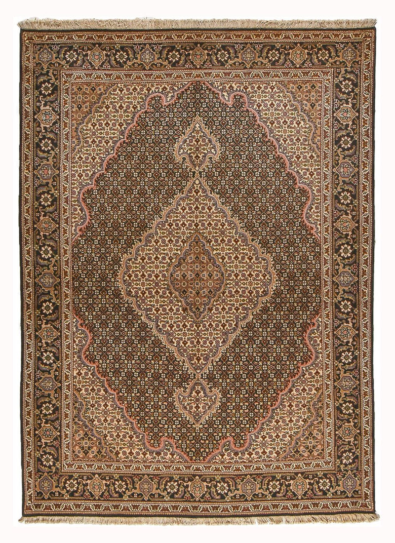 Persisk teppe - Tabriz - Royal - 210 x 151 cm - mørk brun